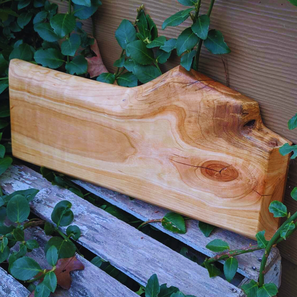 Live Edge Cherry Wood Charcuterie Board Wooden Cheese & Meat Board