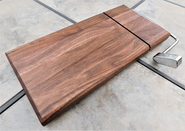 Black Walnut Butcher Block Cheese Slicing Board - Springhill Millworks