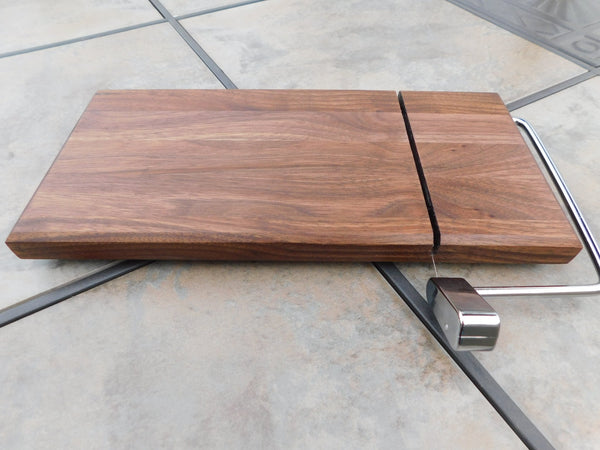 Black Walnut Butcher Block Cheese Slicing Board - Springhill Millworks