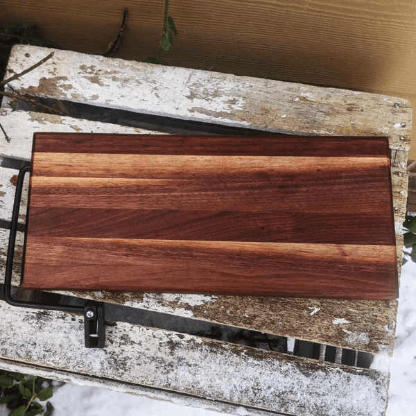 Black Walnut Butcher Block Wood Cheese Slicing Board | Wooden Cheese Slicer - Springhill Millworks