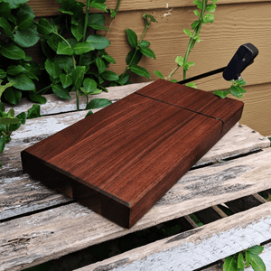 Black Walnut Butcher Block Wood Cheese Slicing Board | Wooden Cheese Slicer - Springhill Millworks