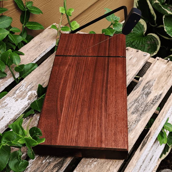 Black Walnut Butcher Block Wood Cheese Slicing Board | Wooden Cheese Slicer - Springhill Millworks