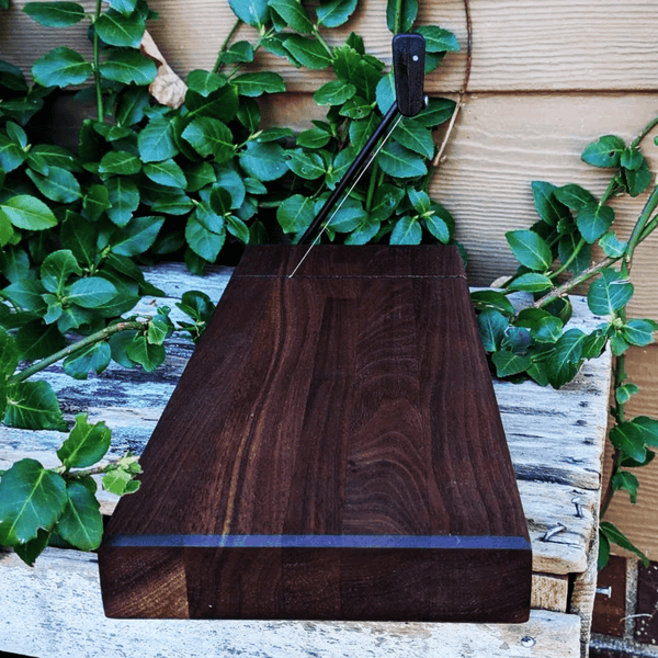 Black Walnut Butcher Block Wood Cheese Slicing Board Wooden Cheese Slicer - Springhill Millworks