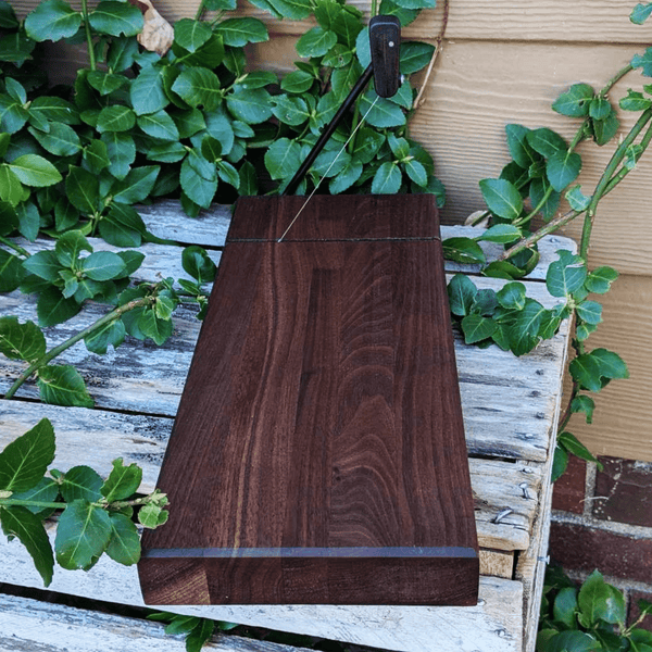 Black Walnut Butcher Block Wood Cheese Slicing Board Wooden Cheese Slicer - Springhill Millworks