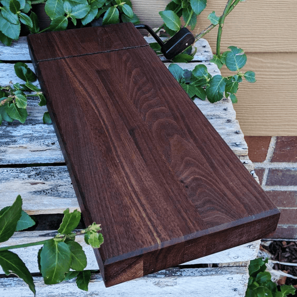 Black Walnut Butcher Block Wood Cheese Slicing Board Wooden Cheese Slicer - Springhill Millworks