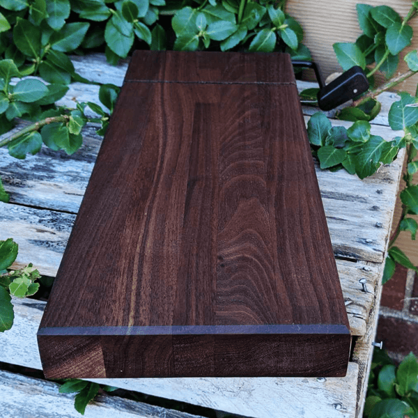 Black Walnut Butcher Block Wood Cheese Slicing Board Wooden Cheese Slicer - Springhill Millworks