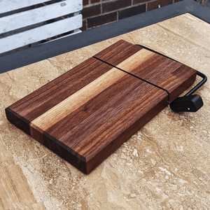 Black Walnut Butcher Wooden Cheese Slicing Board | Wood Cheese Slicer | Cutting Board - Springhill Millworks