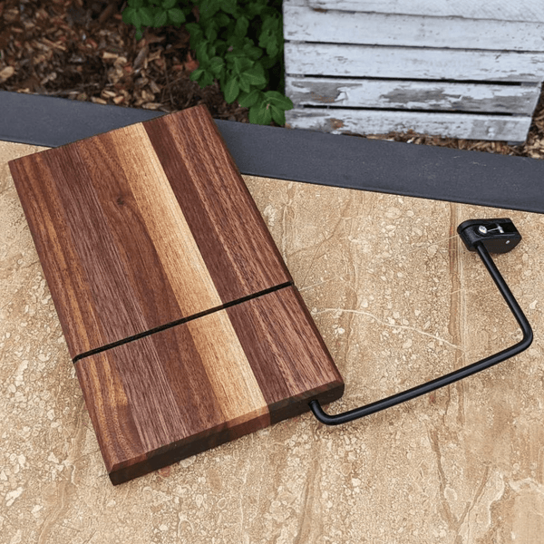 Black Walnut Butcher Wooden Cheese Slicing Board | Wood Cheese Slicer | Cutting Board - Springhill Millworks