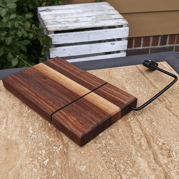 Black Walnut Butcher Wooden Cheese Slicing Board | Wood Cheese Slicer | Cutting Board - Springhill Millworks