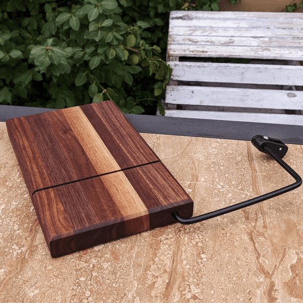 Black Walnut Butcher Wooden Cheese Slicing Board | Wood Cheese Slicer | Cutting Board - Springhill Millworks