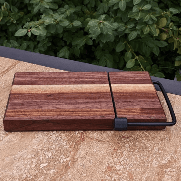 Black Walnut Butcher Wooden Cheese Slicing Board | Wood Cheese Slicer | Cutting Board - Springhill Millworks