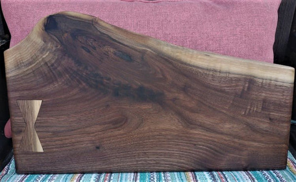 Black Walnut Charcuterie Board with Bow Tie - Springhill Millworks