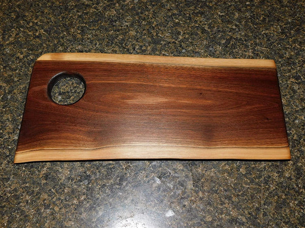 Black Walnut Charcuterie Board With Handle - Springhill Millworks