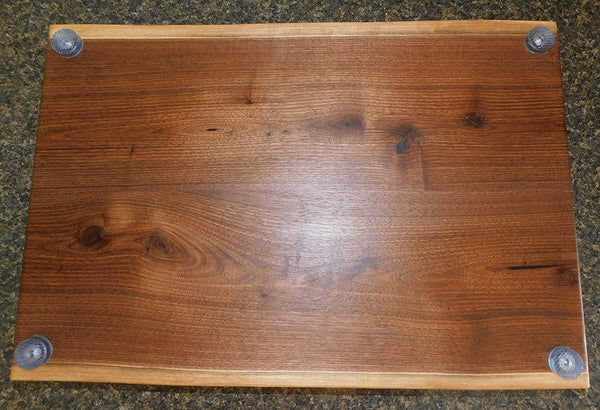 Black Walnut Charcuterie Board With Handles & Rubber Feet - Springhill Millworks