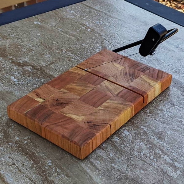 Cherry Wood End Grain Wooden Cheese Slicing Board