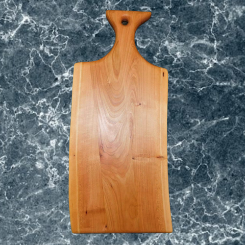 Cherry Wood Charcuterie Board With Handle