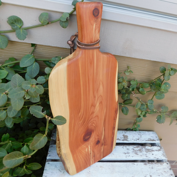 Red Cedar Charcuterie Board with Handle