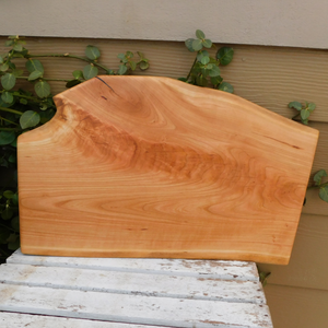 Cherry Wood Charcuterie Board with Clear Rubber Grip Feet