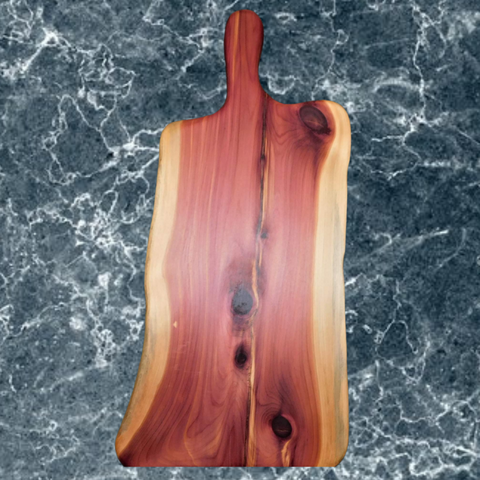 Red Cedar Charcuterie Board with Handle