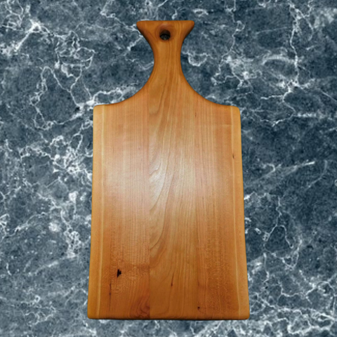 Cherry Wood Charcuterie Board With Handle