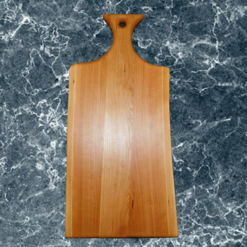 Cherry Wood Charcuterie Board With Handle