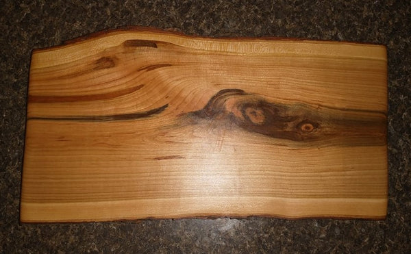 Cherry Wood Charcuterie Board with Clear Rubber Grip Feet