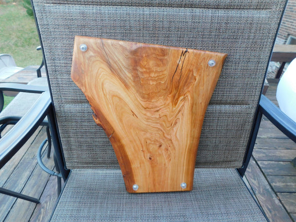 Cherry Wood Charcuterie Board with Clear Rubber Grip Feet