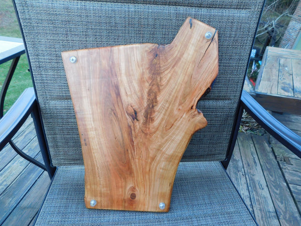 Cherry Wood Charcuterie Board with Clear Rubber Grip Feet