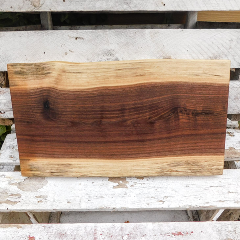 Black Walnut Charcuterie Board with Beveled Edge