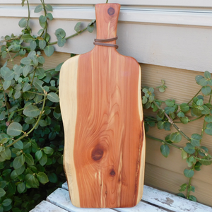 Red Cedar Charcuterie Board with Handle