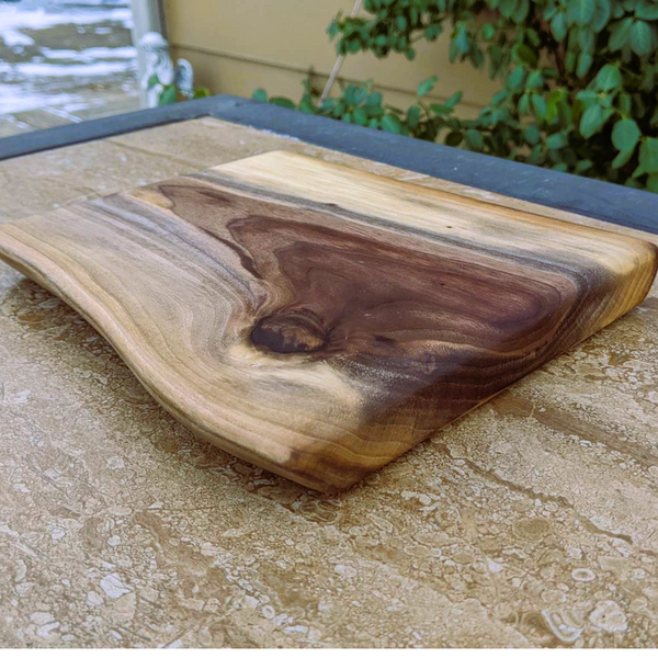 Small Black Walnut Wooden Butter Board | Wood Charcuterie Board