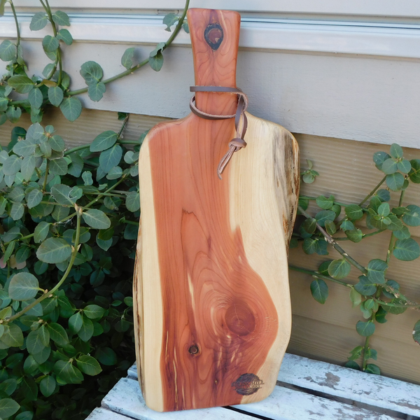 Red Cedar Charcuterie Board with Handle