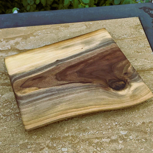 Small Black Walnut Wooden Butter Board | Wood Charcuterie Board