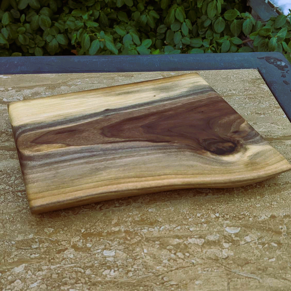 Small Black Walnut Wooden Butter Board | Wood Charcuterie Board