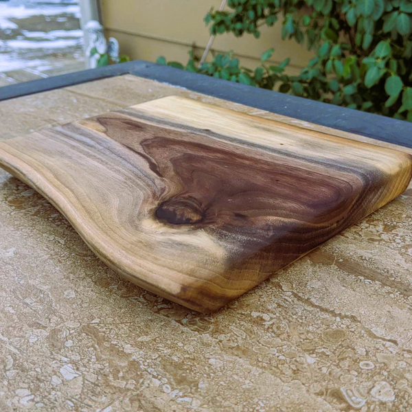 Small Black Walnut Wooden Butter Board | Wood Charcuterie Board