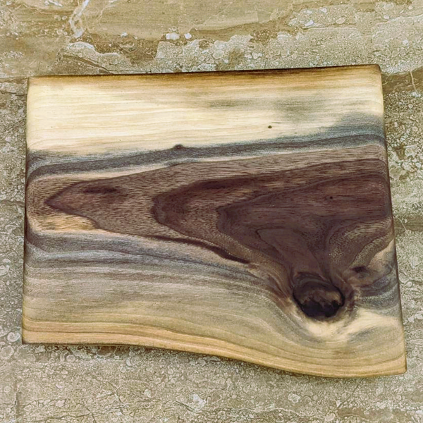 Small Black Walnut Wooden Butter Board | Wood Charcuterie Board