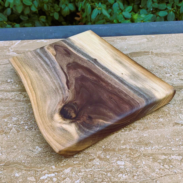 Small Black Walnut Wooden Butter Board | Wood Charcuterie Board