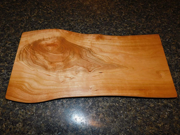 Cherry Wood Live Edge Charcuterie Board - Springhill Millworks