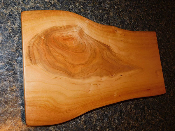 Cherry Wood Live Edge Charcuterie Board - Springhill Millworks