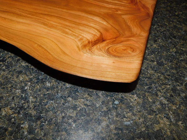 Cherry Wood Live Edge Charcuterie Board - Springhill Millworks