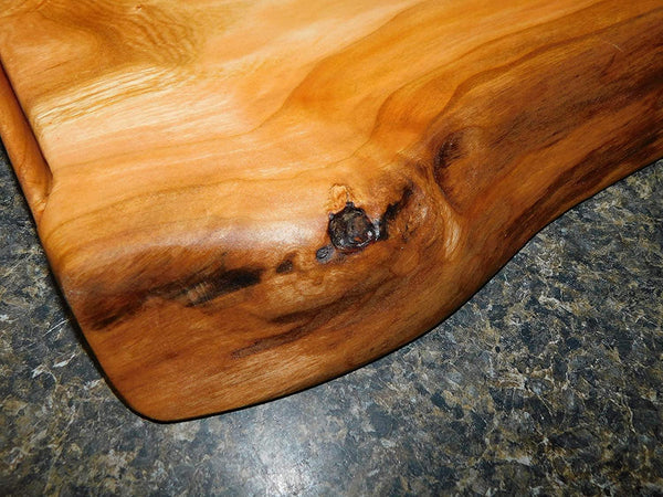 Cherry Wood Live Edge Charcuterie Board - Springhill Millworks