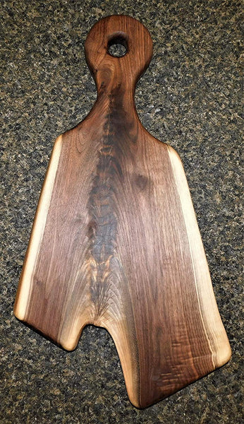 Black Walnut Charcuterie Board With Handle - Springhill Millworks