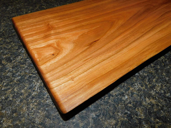 Cherry Wood Live Edge Charcuterie Board - Springhill Millworks