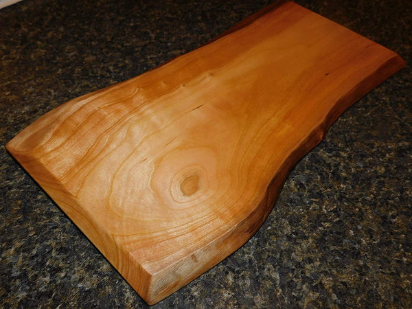 Cherry Wood Live Edge Charcuterie Board - Springhill Millworks