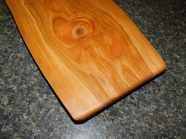 Cherry Wood live edge charcuterie board. Handmade in the USA by Springhill Millworks.