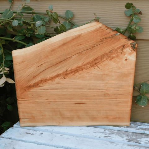 Cherry Wood Charcuterie Board with Clear Rubber Grip Feet