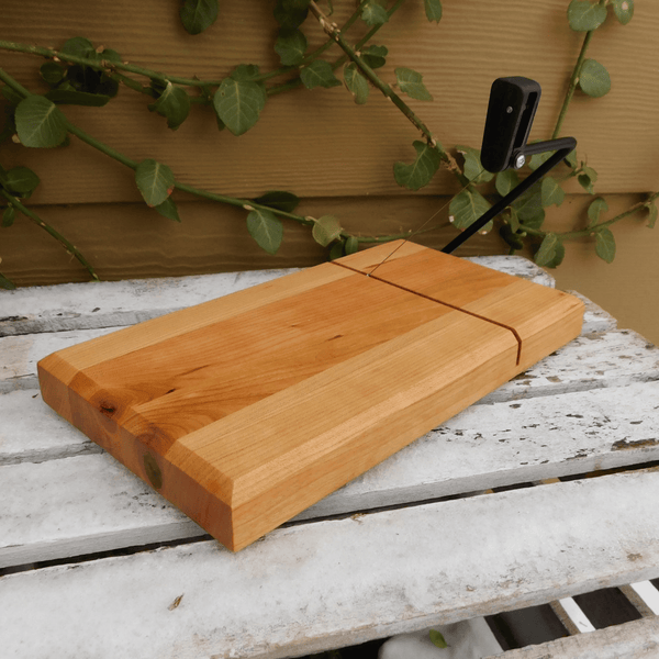 Butcher Block Cherry Wood Cheese Slicing Board