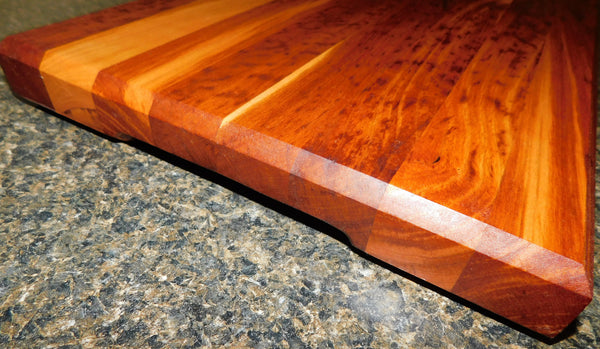 Cherry Wood Edge Grain Hardwood Cutting Board. Handcrafted in the USA by Springhill Millworks.