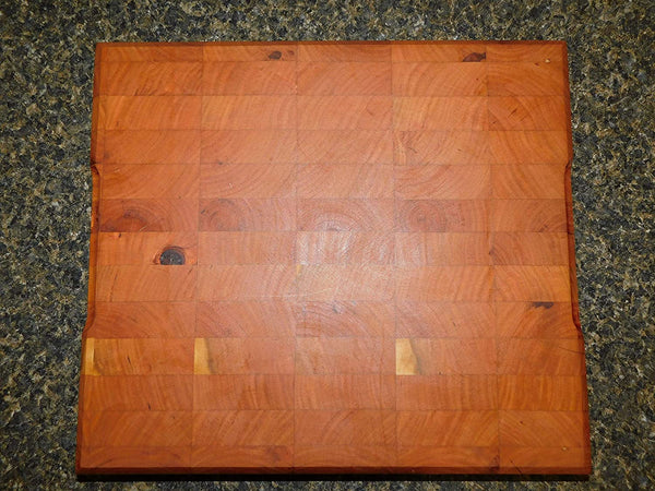 Cherry Wood end grain hardwood cutting board. Handcrafted in the USA by Springhill Millworks.