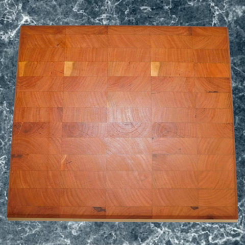 Cherry Wood end grain hardwood cutting board. Handcrafted in the USA by Springhill Millworks.